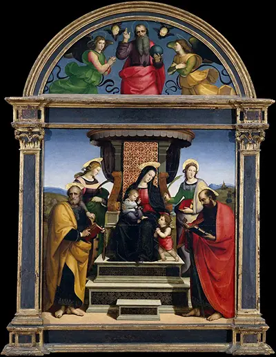 Madonna and Child Enthroned with Saints Raphael